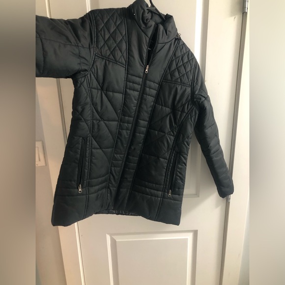 Black warm down jacket - Picture 2 of 4